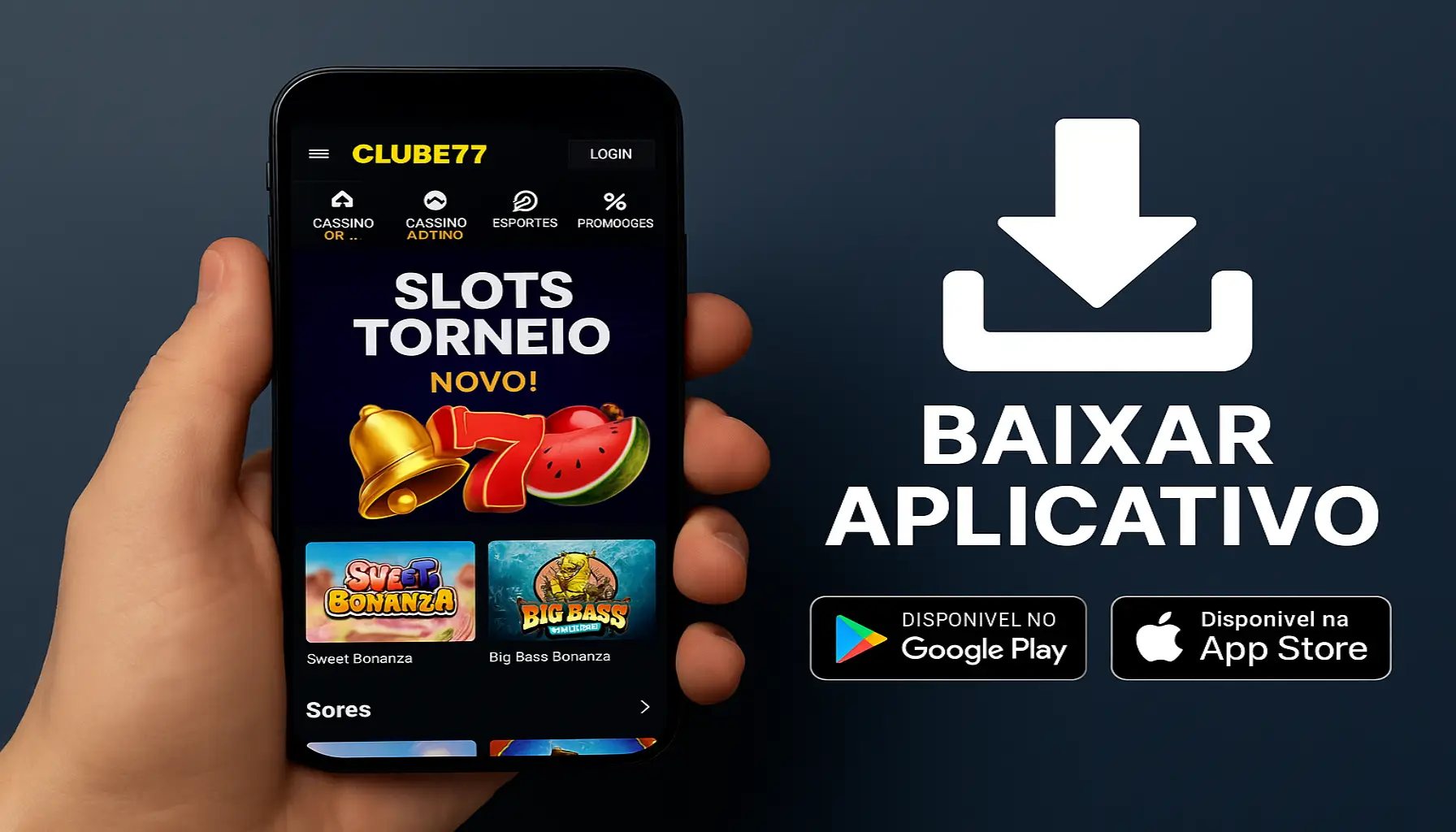 Baixar o CLUBE77.COM Cassino App