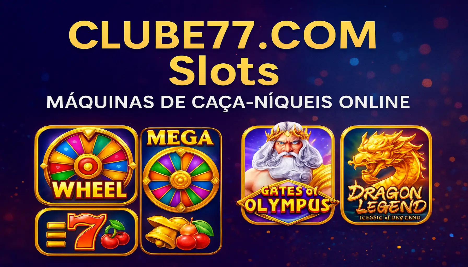 Explore o mundo das slot machines no CLUBE77.COM Casino
